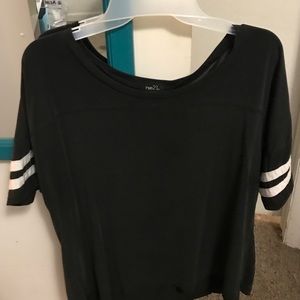 Black and white tee from Rue 21